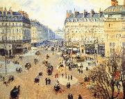 Camille Pissarro Winter afternoon, the French Theater Square painting